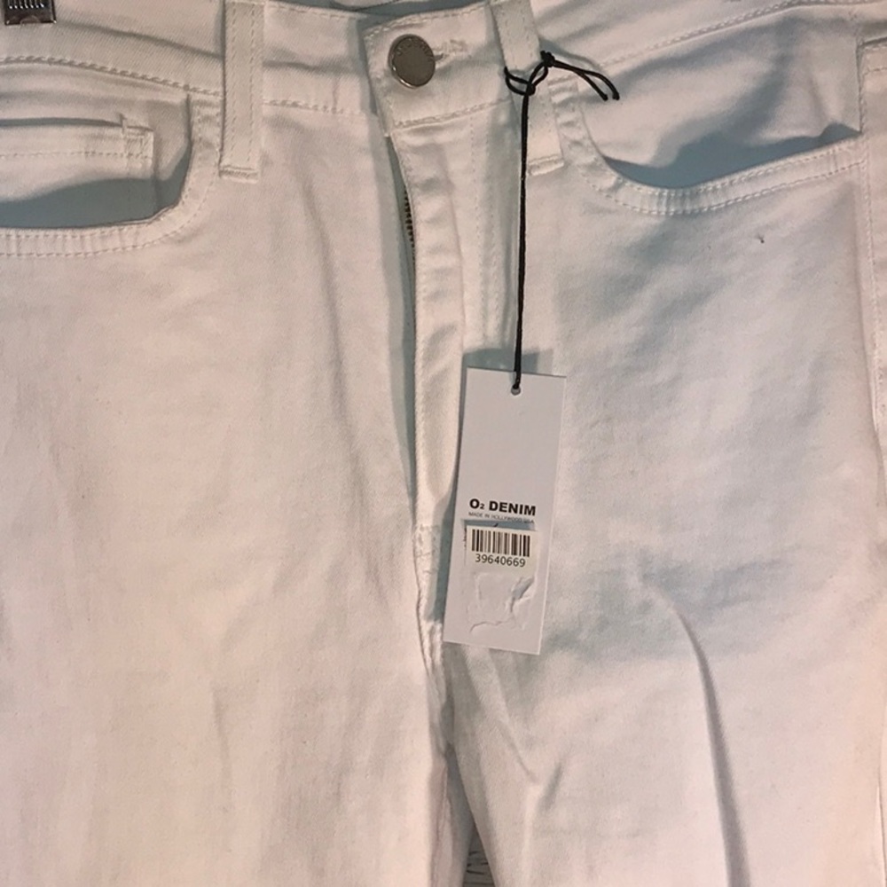O2 5 Pocket Jean Distressed White Size 26 - Picture 5 of 6